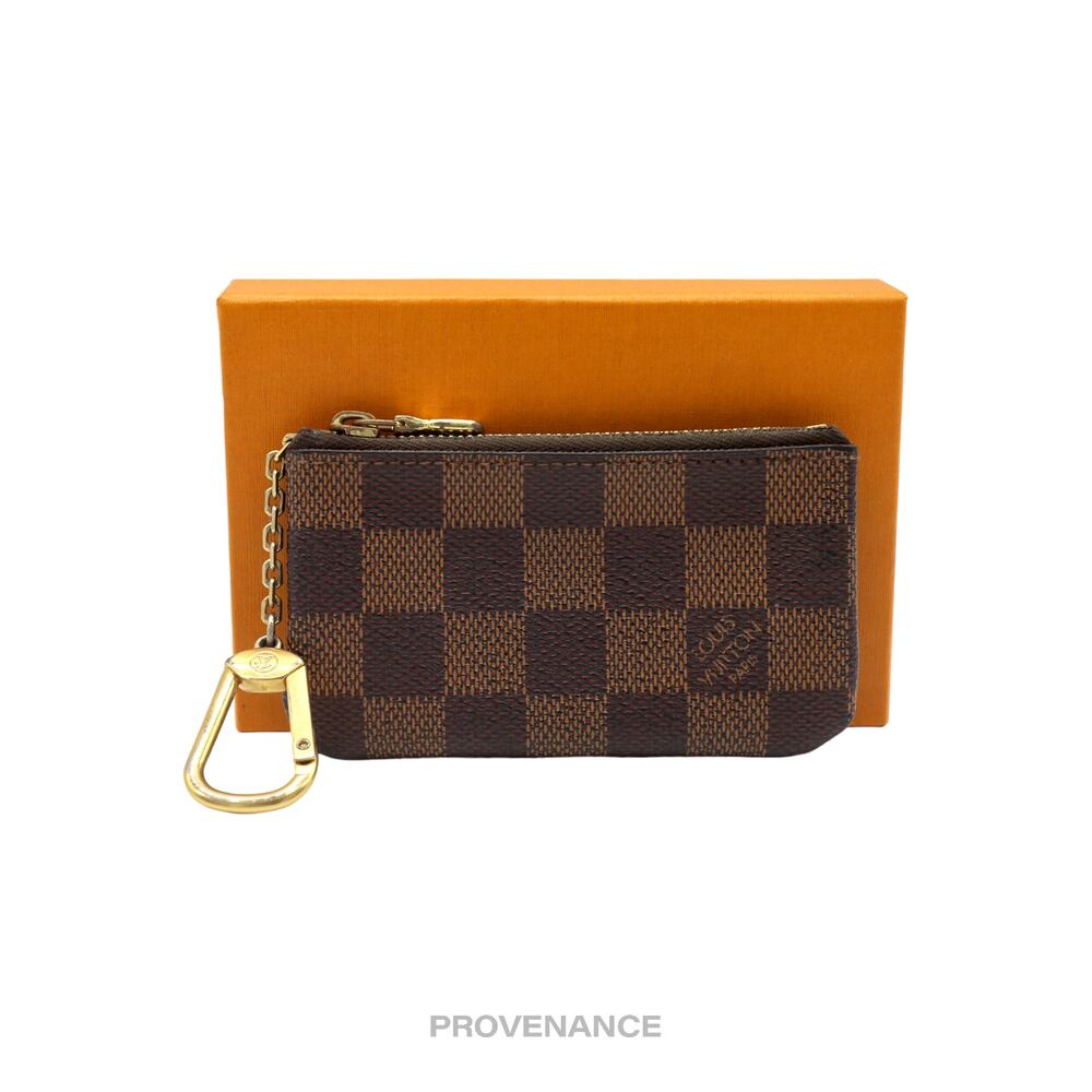 🔴 Louis Vuitton Key Pouch Cles - Damier Ebene